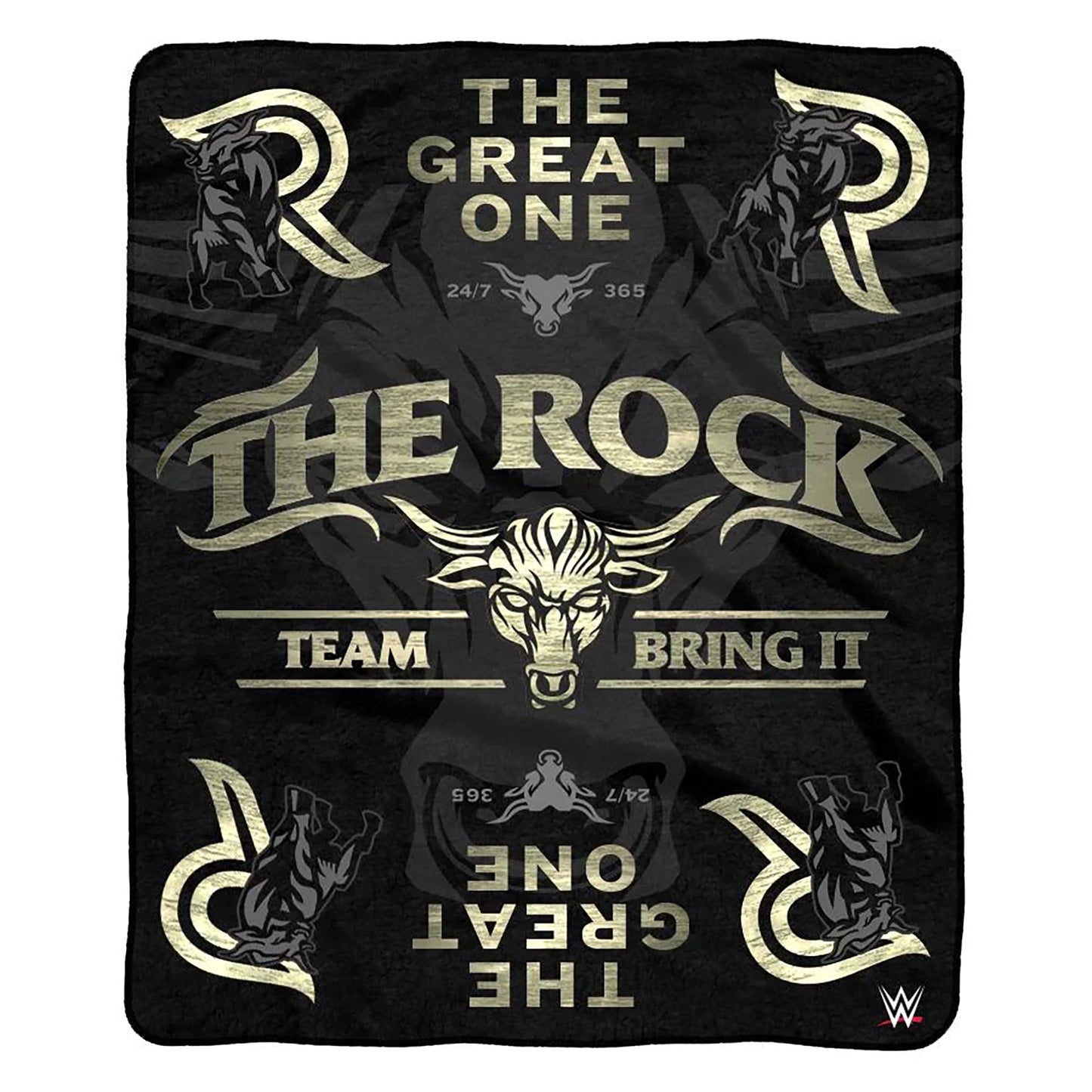 The Rock Sleep Squad Fleece Throw Blanket