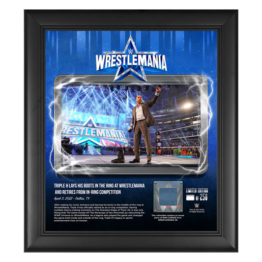 Triple H WrestleMania 38 15x17 Commemorative Plaque Memorabilia PWcatalog