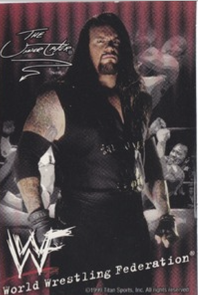 Undertaker WWF Ice Cream Cut-out 1999 Good Humor PW Catalog