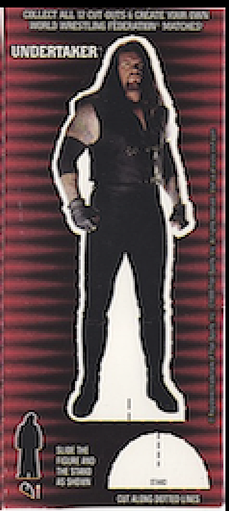 Undertaker WWF Ice Cream Cut-out 1999 Good Humor PW Catalog