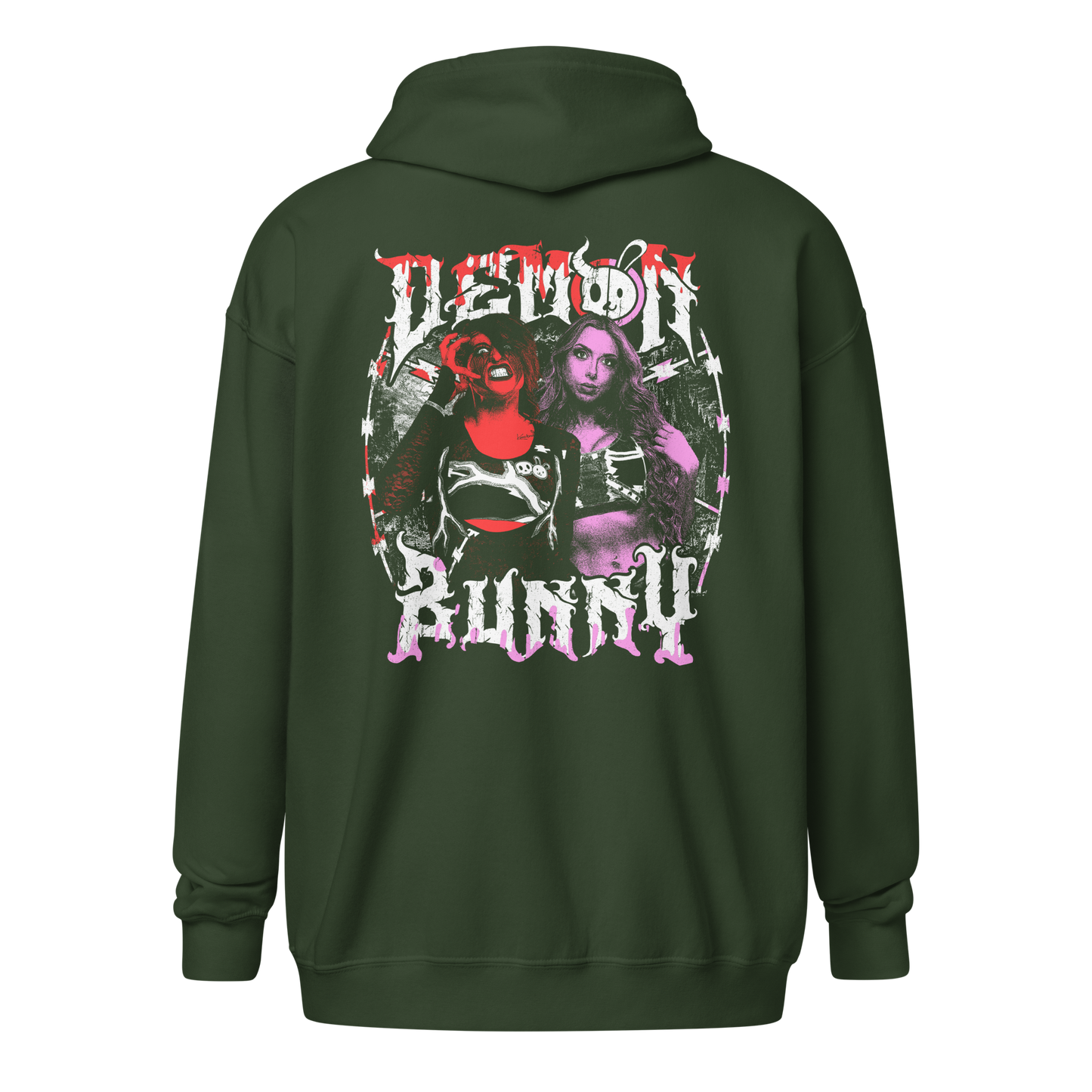 Demon Bunny "Dual Chaos" Zip Hoodie Zip Hoodie PW Catalog