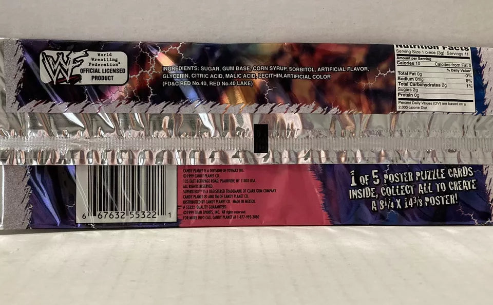 WWF Sable Superstick 1999 Bubble Gum Watermelon Sour - image 2