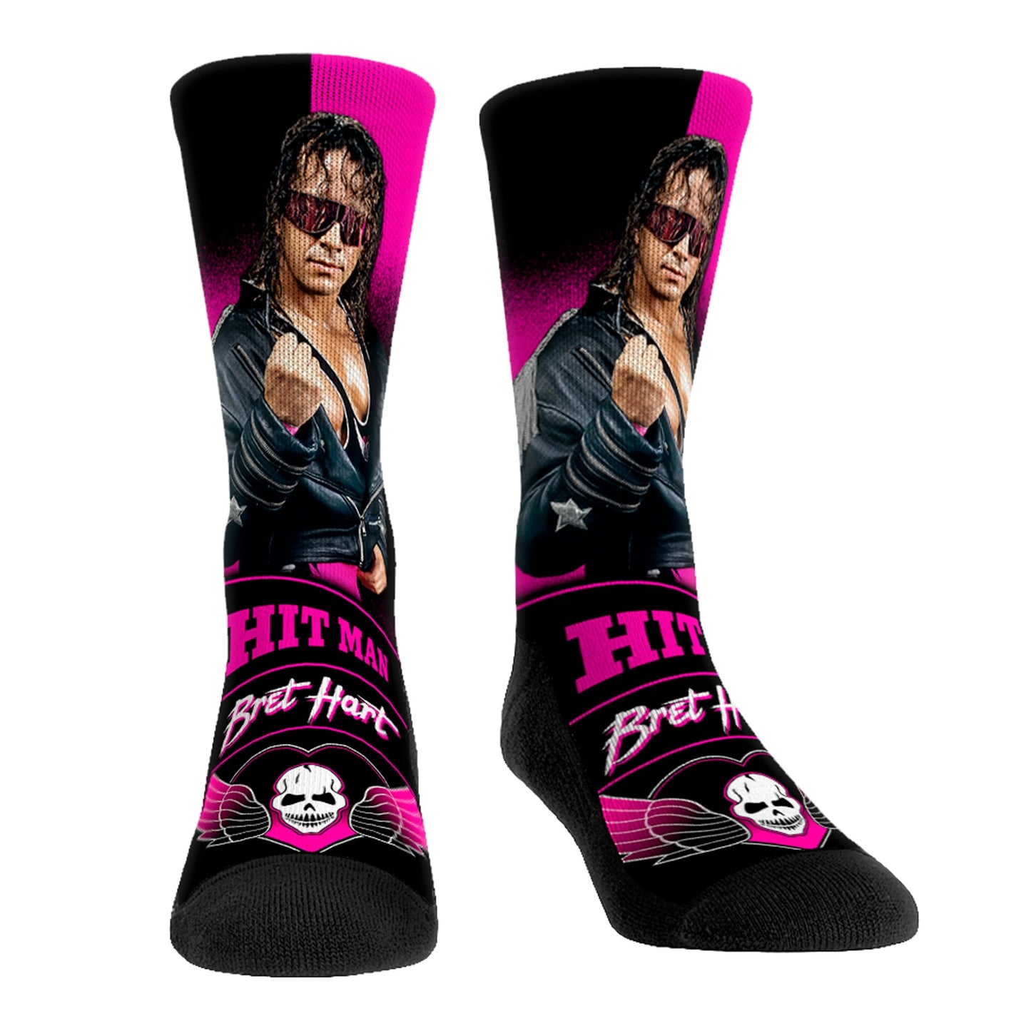 Youth Rock Em Socks Bret Hart Stare Down Crew Socks