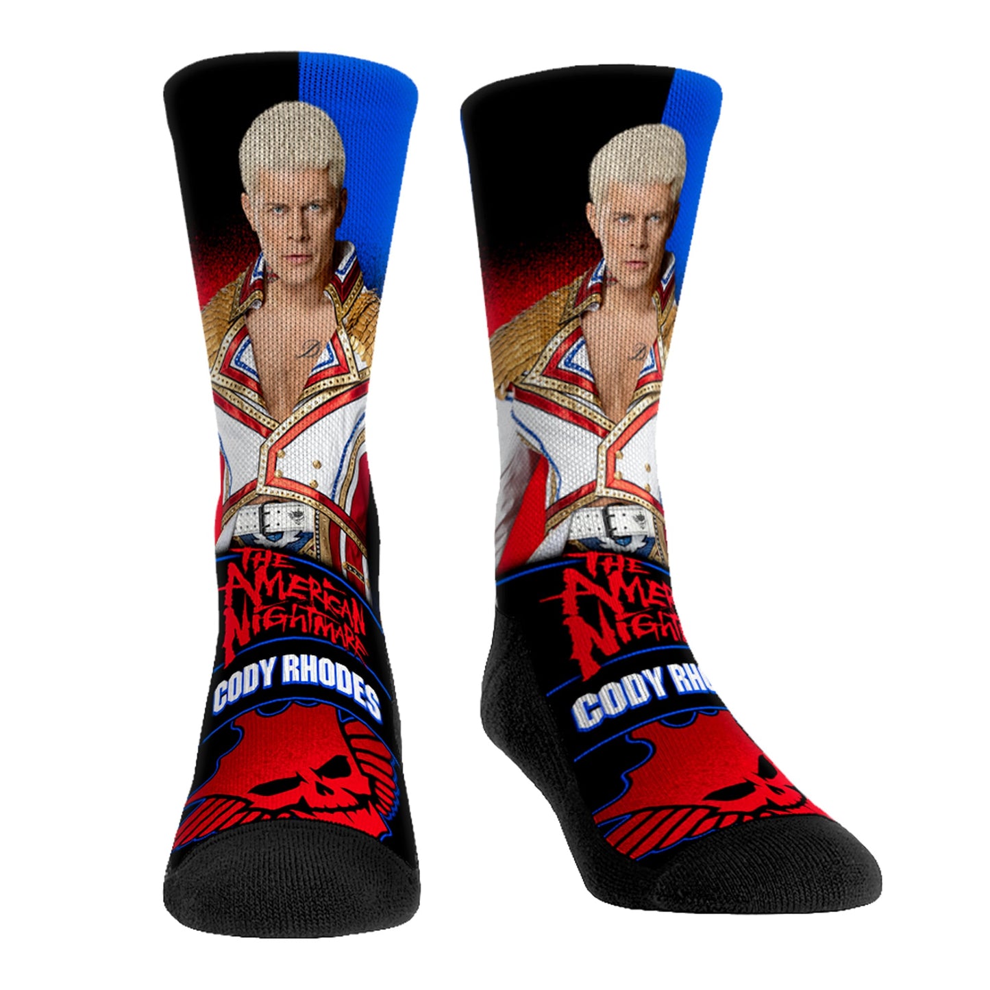 Youth Rock Em Socks Cody Rhodes Stare Down Crew Socks