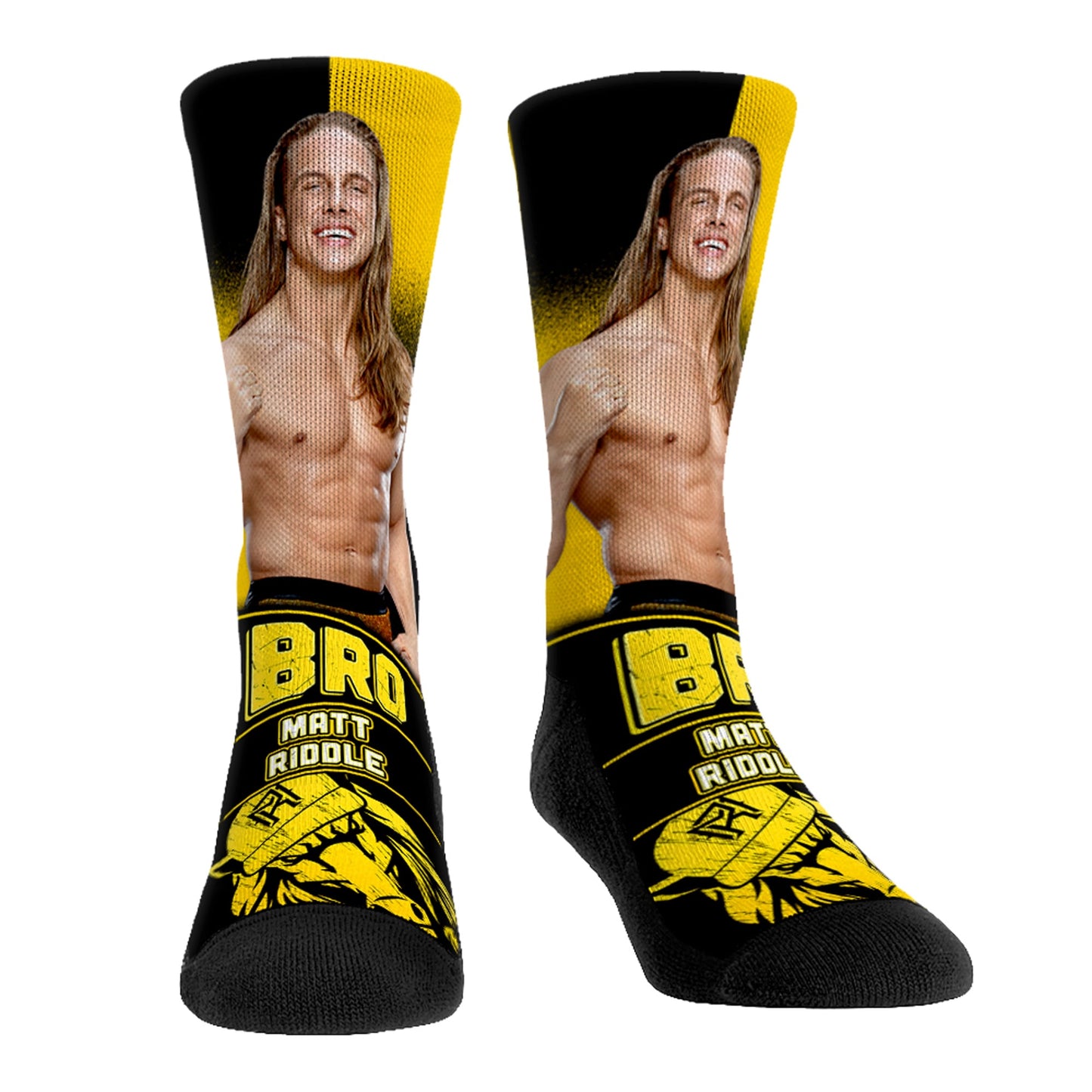 Youth Rock Em Socks Matt Riddle Stare Down Crew Socks