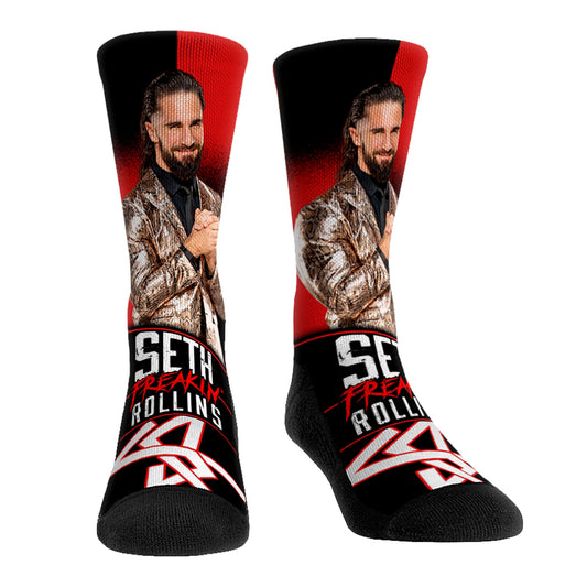 Youth Rock Em Socks Seth "Freakin" Rollins Stare Down Crew Socks