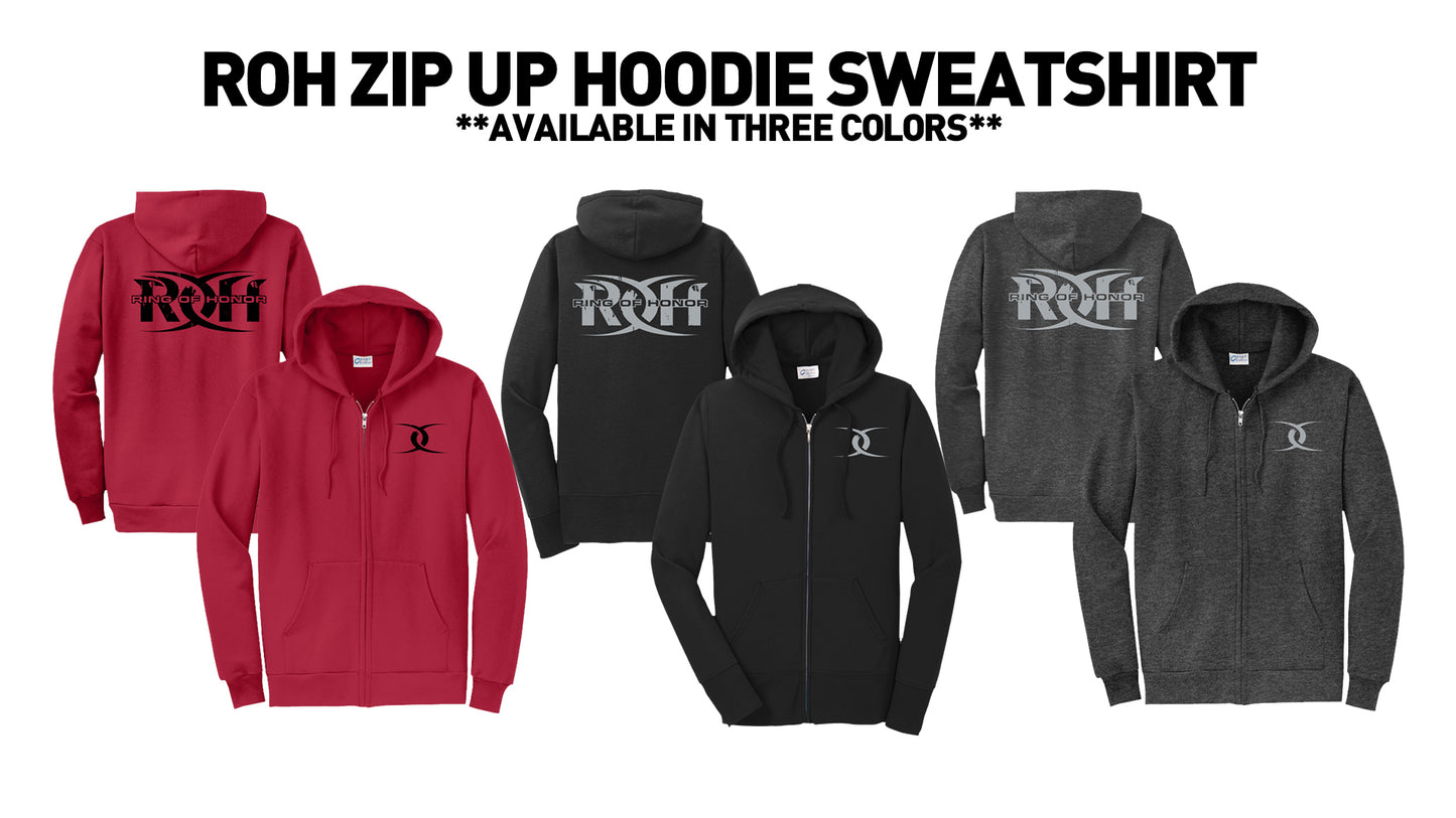 ROH ZIP UP HOODIE SWEATSHIRT