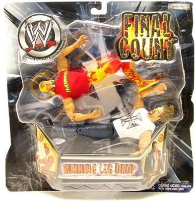 2002 WWE Jakks Pacific Final Count Series 6 "Running Leg Drop": Hollywood Hulk Hogan & Triple H Action & Toy Figures PWcatalog
