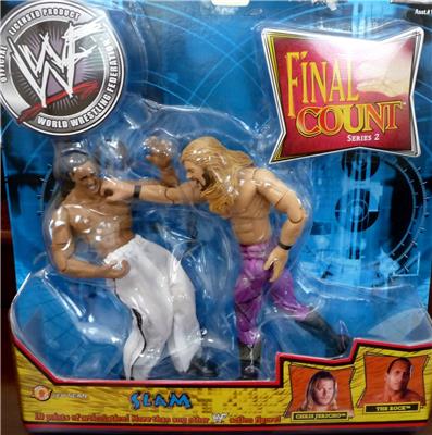 2002 WWF Jakks Pacific Final Count Series 2 "Slam": Chris Jericho & The Rock Action & Toy Figures PWcatalog