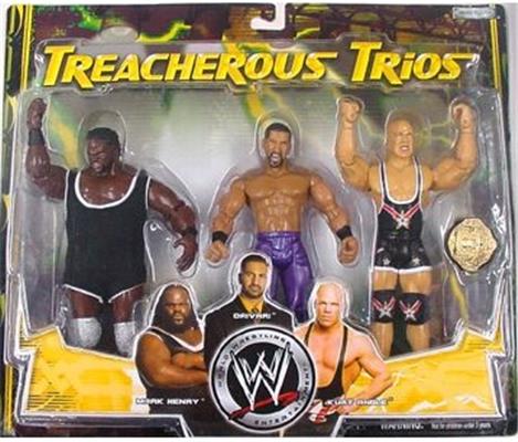 WWE Jakks Pacific Treacherous Trios 4 Mark Henry, Daivari & Kurt Angle Action & Toy Figures PWcatalog