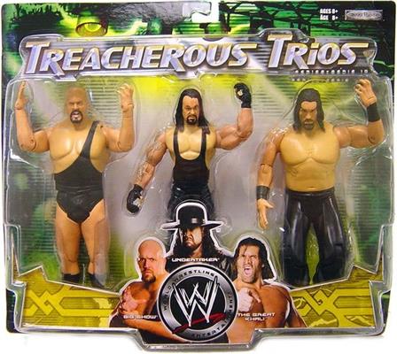 WWE Jakks Pacific Treacherous Trios 10 Big Show, Undertaker & The Great Khali Action & Toy Figures PWcatalog