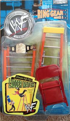 2001 WWF Jakks Pacific Ring Gear Series 5: Ultimate High Flyin' Ladder Match Action & Toy Figures PWcatalog