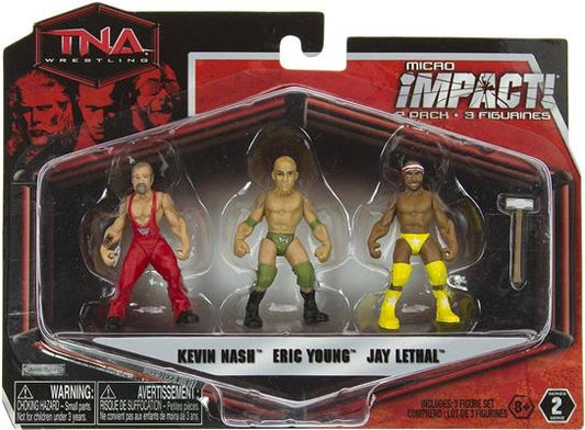 TNA/Impact Wrestling Jakks Pacific Micro Impact! 2 Kevin Nash, Eric Young & Jay Lethal Action & Toy Figures PWcatalog