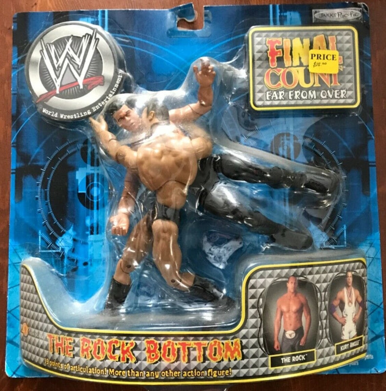 2002 WWE Jakks Pacific Final Count Series 4 "The Rock Bottom": The Rock & Kurt Angle Action & Toy Figures PWcatalog