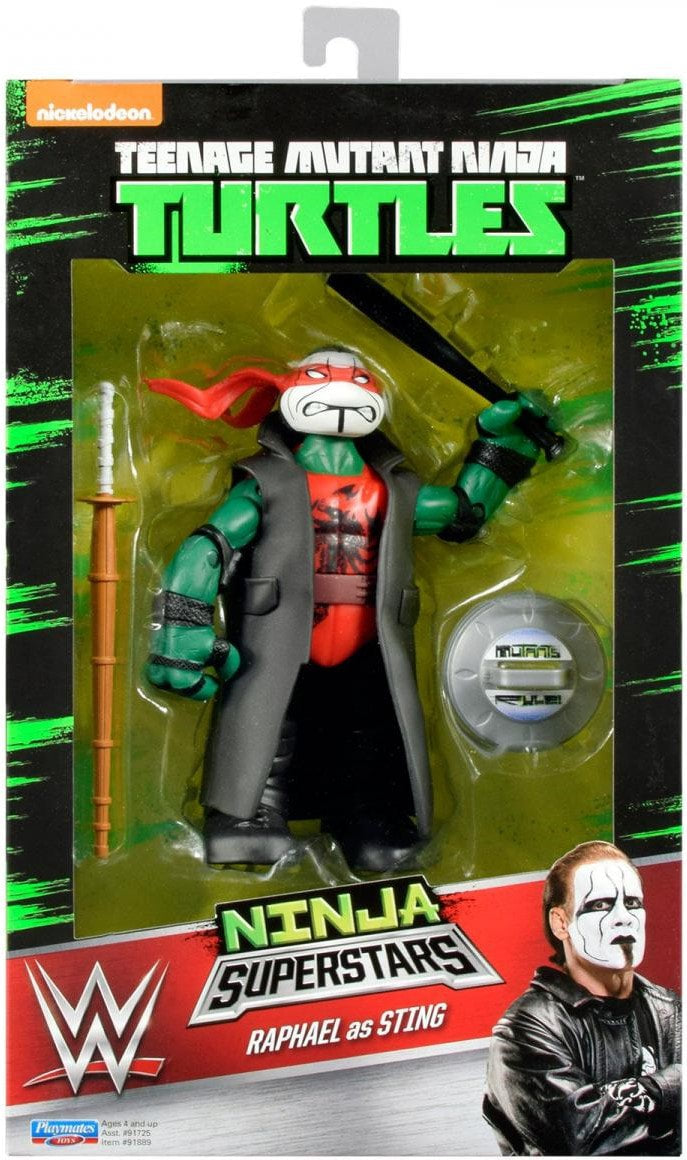 WWE Playmates Toys Teenage Mutant Ninja Turtles WWE Ninja Superstars 1 Raphael as Sting Action & Toy Figures PWcatalog