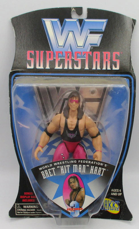 1997 WWF Jakks Pacific Superstars Series 3 Bret "Hit Man" Hart Action & Toy Figures PWcatalog