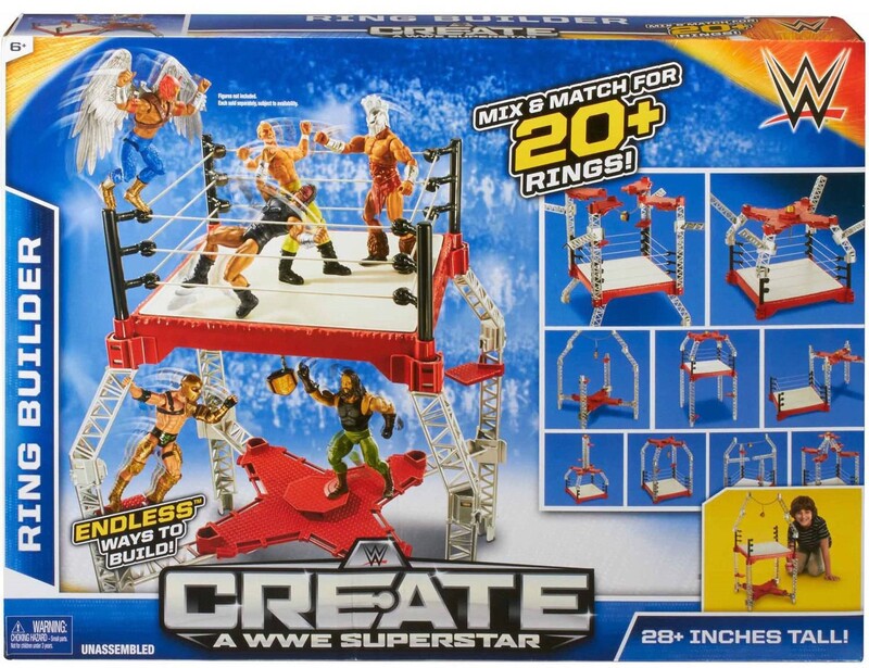 WWE Mattel Create a WWE Superstar Wrestling Rings & Playsets: Ring Builder Action & Toy Figures PWcatalog