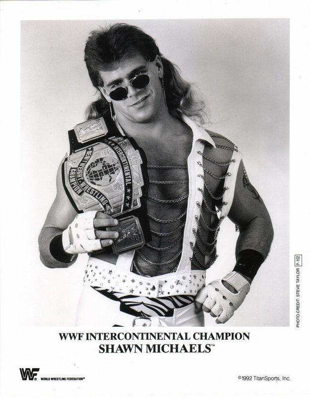 1992 WWF IC CHAMPION Shawn Michaels P102 b/w PW Catalog