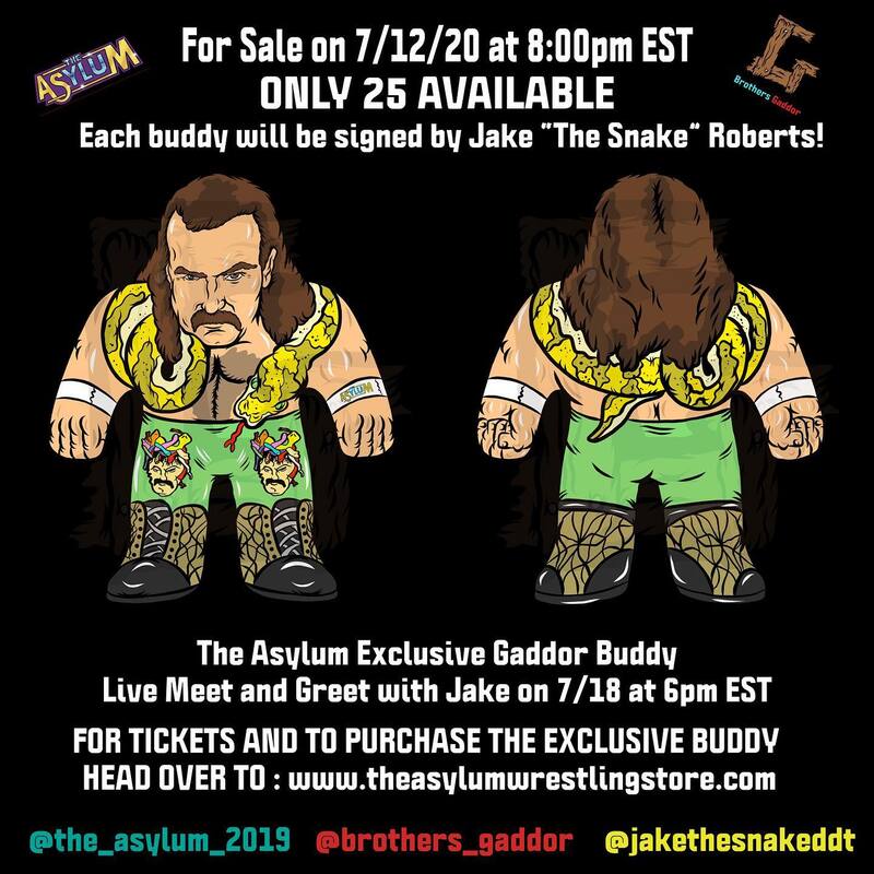 Brothers Gaddor Officially Licensed Gaddor Buddies Jake "The Snake" Roberts Action & Toy Figures PWcatalog