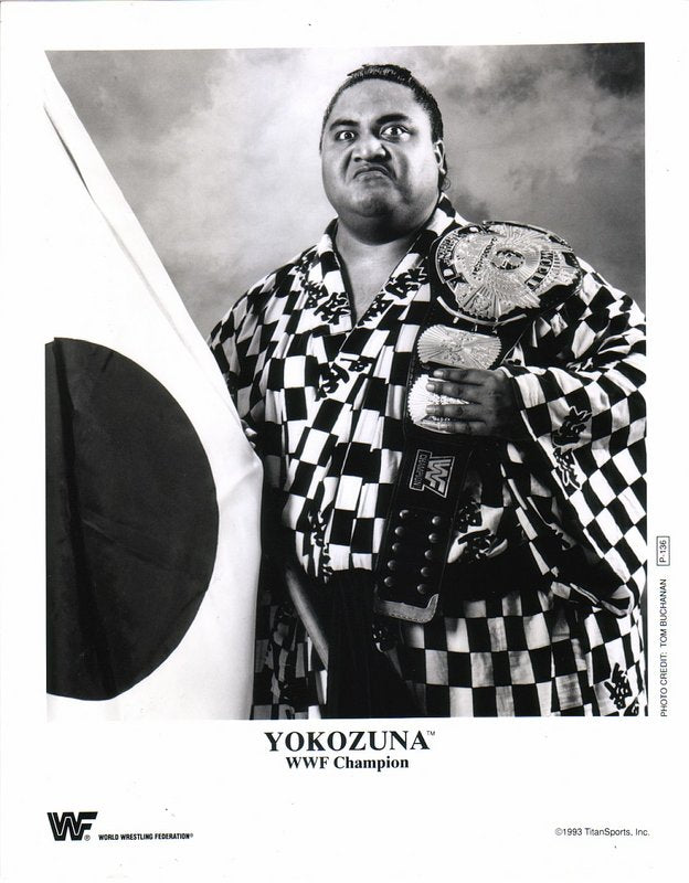 1993 WWF CHAMPION Yokozuna P136 b/w PW Catalog