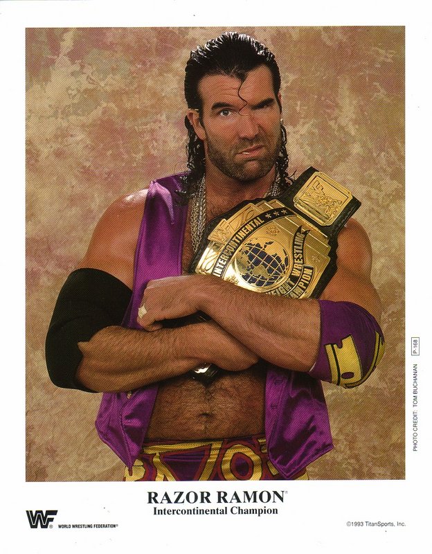 1993 WWF IC CHAMPION Razor Ramon P168b color PW Catalog