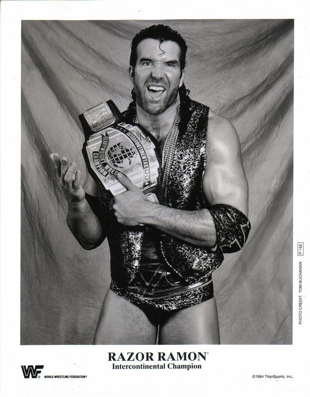 1994 WWF IC CHAMPION Razor Ramon P168d b/w PW Catalog