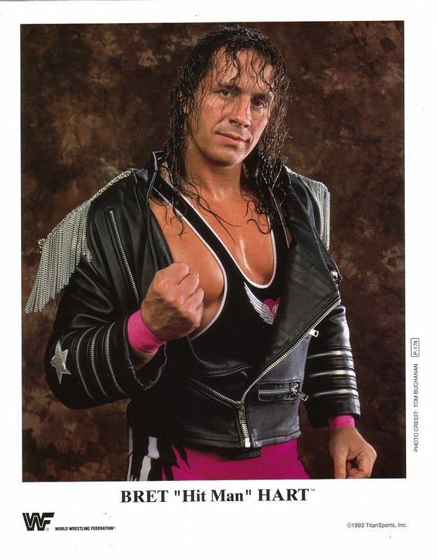 1993 Bret "Hitman" Hart P178a color PW Catalog