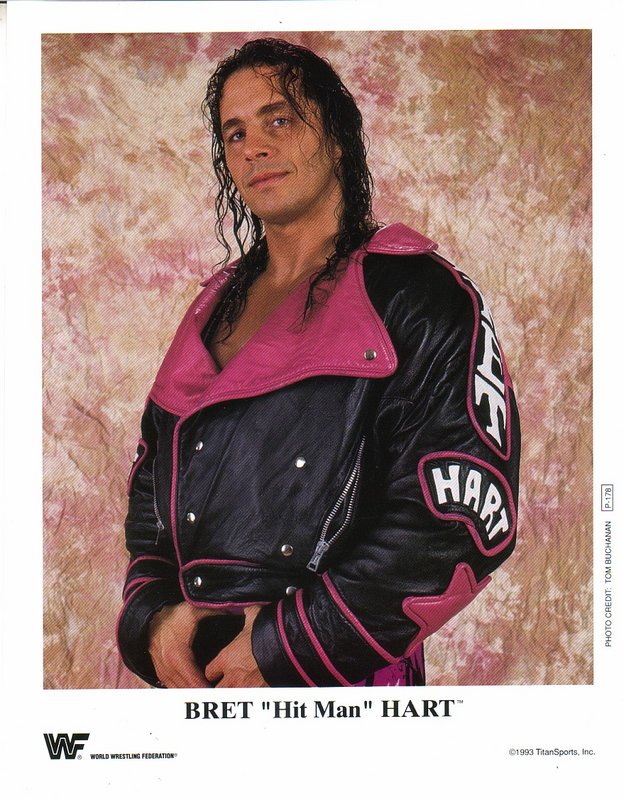 1993 Bret "Hitman" Hart P178b color PW Catalog