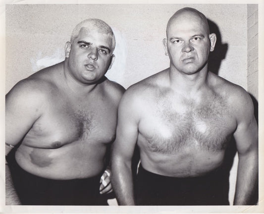 1969 U.S. Tag Team Champions Dusty Rhodes Baron Von Raschke Promo Photo PWcatalog