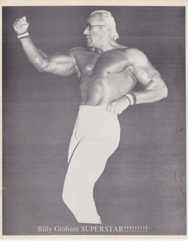 1970's AWA Superstar Billy Graham Promo Photo PWcatalog