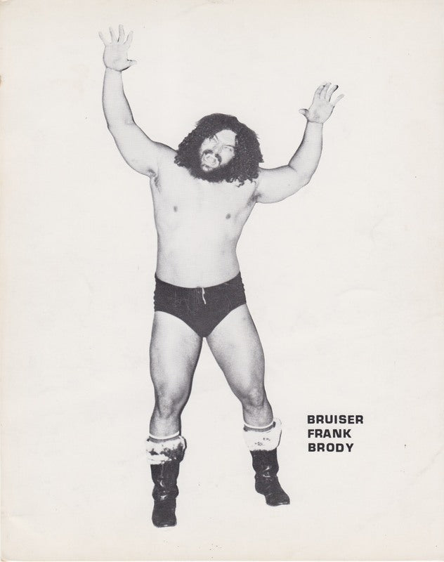 1970's WWWF Bruiser Frank Brody Promo Photo PWcatalog