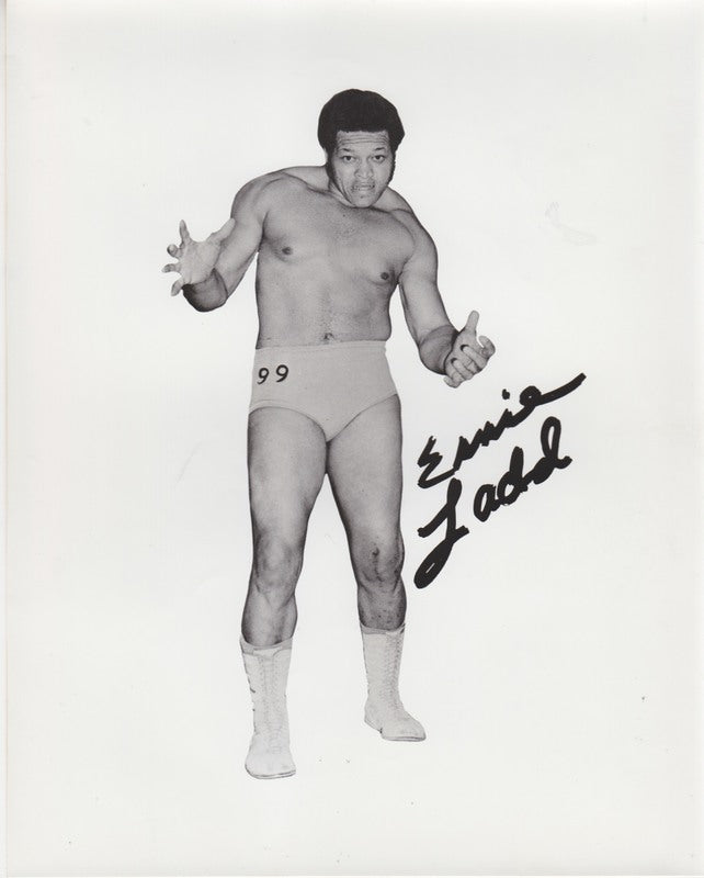 1970's WWWF Ernie Ladd (pre-printed autograph) Promo Photo PWcatalog