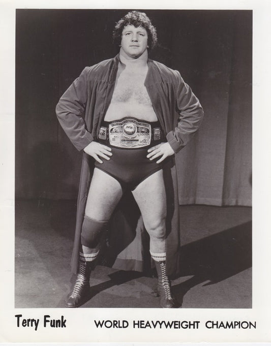 1976 NWA CHAMPION Terry Funk Promo Photo