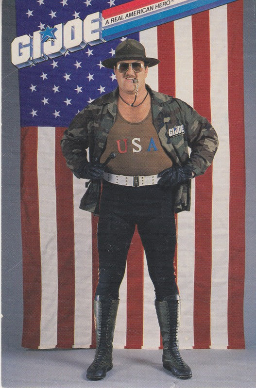 1980's GI Joe Sgt. Slaughter Postcard (Signed on back) approx 2017 value:$20 PW Catalog
