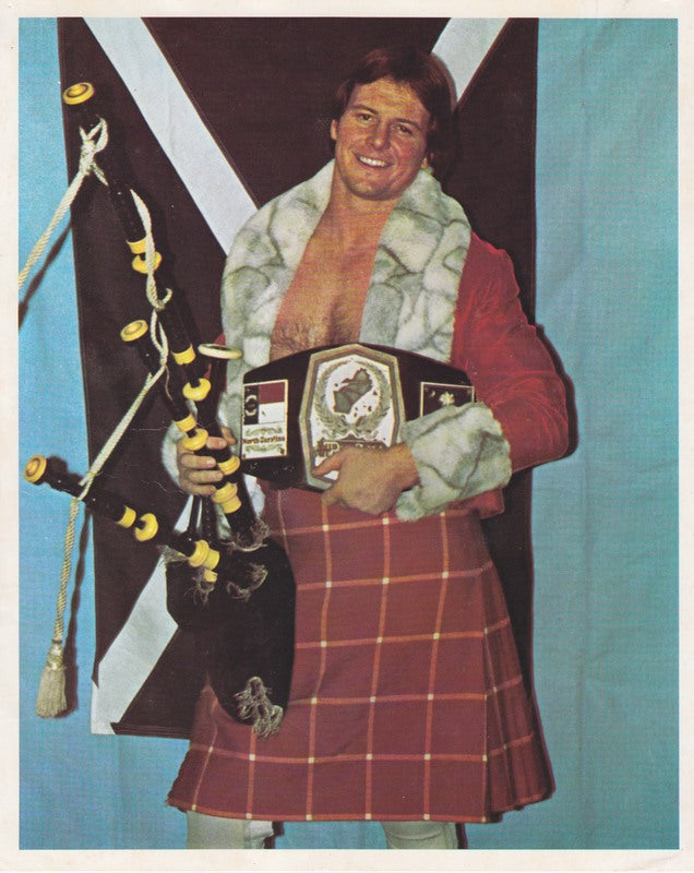 1982 NWA Mid-Atlantic Heavyweight Champion Rowdy Roddy Piper Promo Photo PWcatalog