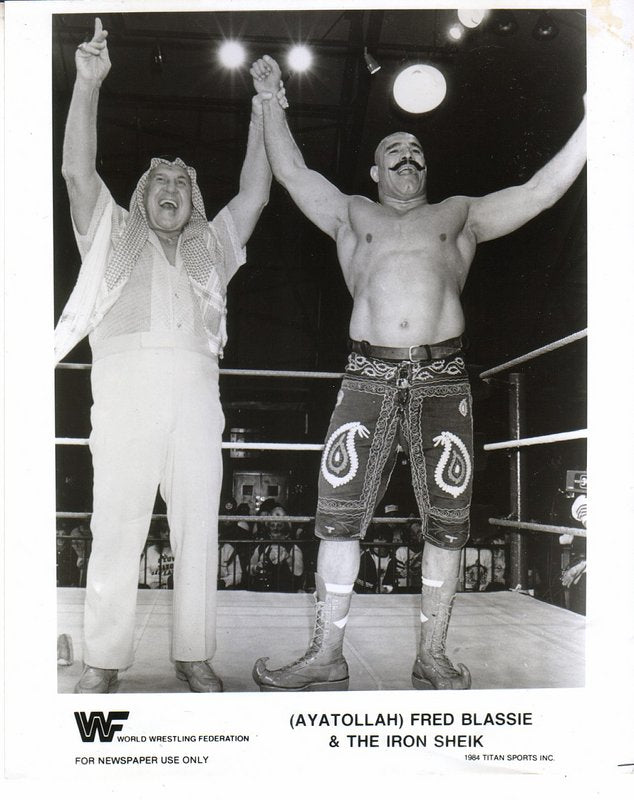 1984 Iron Sheik w/Ayatollah Blassie PWcatalog