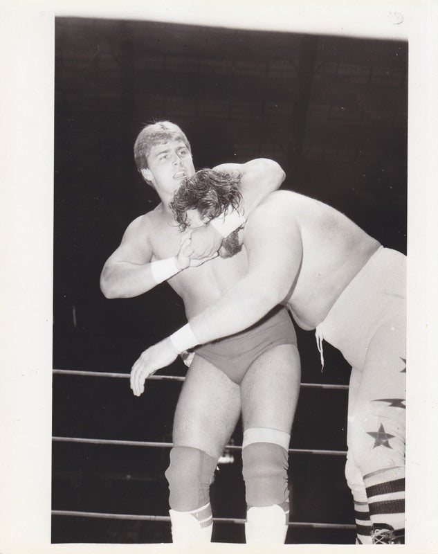 1985 TASW (Texas) Shawn Michaels (vs. Hacksaw Higgins) vintage press Promo Photo PWcatalog
