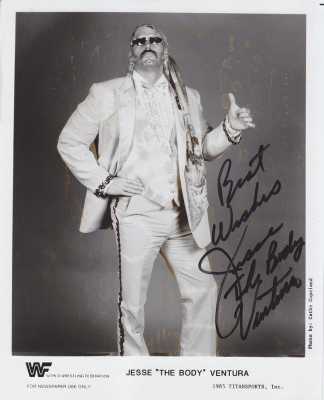 1985 Jesse "The Body" Ventura (signed) PWcatalog