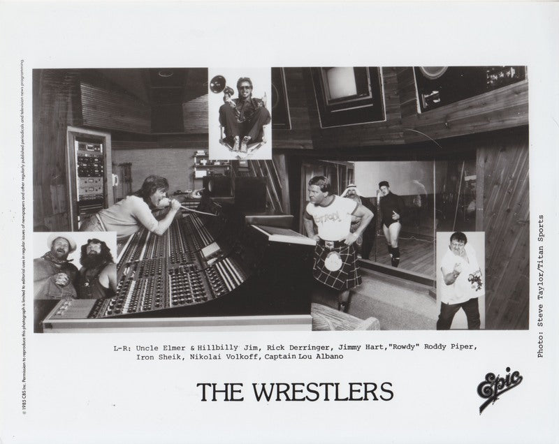 1985 The Wrestlers w/Rowdy Roddy Piper Epic Records PWcatalog