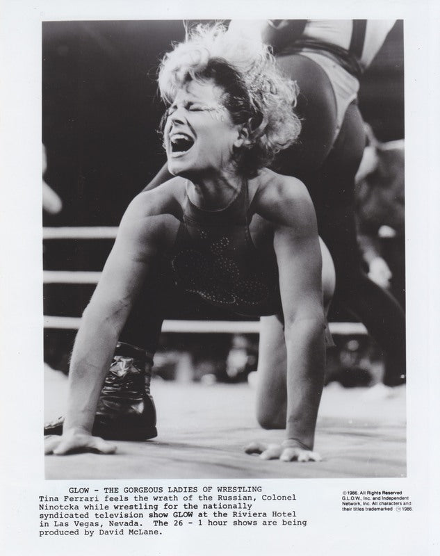 1986 GLOW Tina Ferrari vintage press Promo Photo PWcatalog