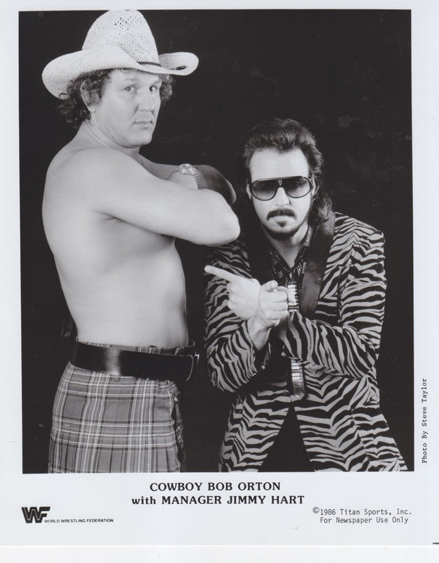 1986 Cowboy Bob Orton w/Jimmy Hart PWcatalog