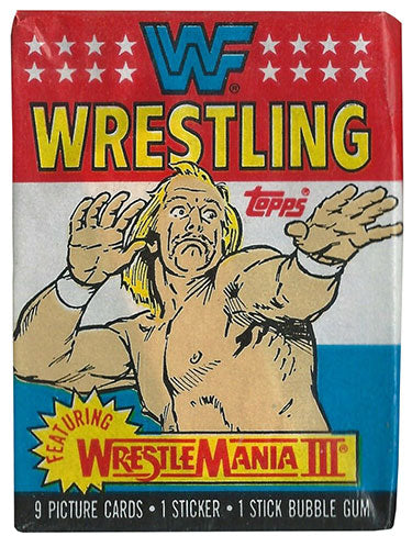 WWF Hulk Hogan Wrestlemania III Topps 1987 Bubble Gum PWcatalog