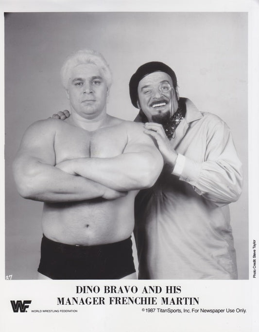 1987 Dino Bravo w/Frenchy Martin PWcatalog