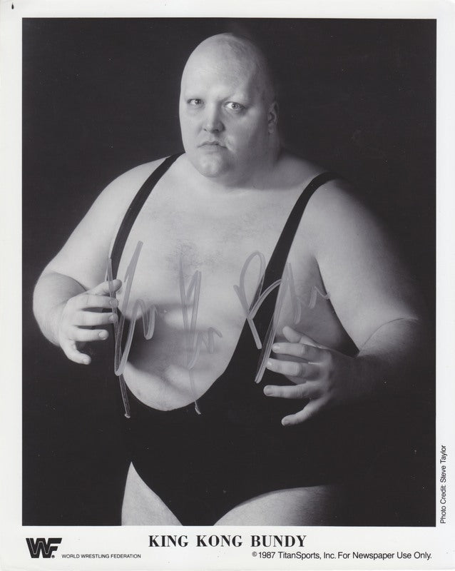 1987 King Kong Bundy (signed) PWcatalog