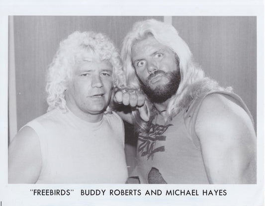 1987 UWF Freebirds Buddy Roberts Michael Hayes Promo Photo PWcatalog