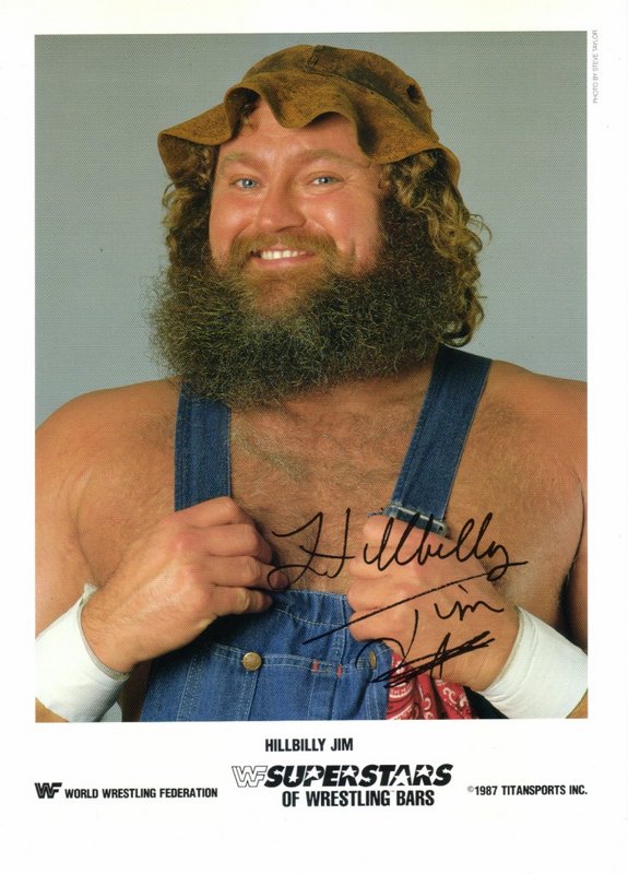 1987 Hillbilly Jim Superstars of Wrestling Ice Cream Bars color PWcatalog