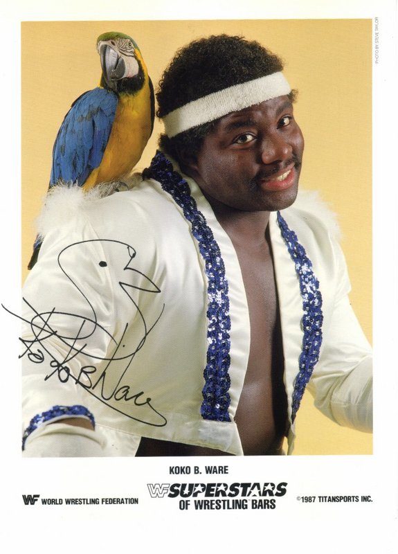 1987 Koko B Ware Superstars of Wrestling Ice Cream Bars color PWcatalog