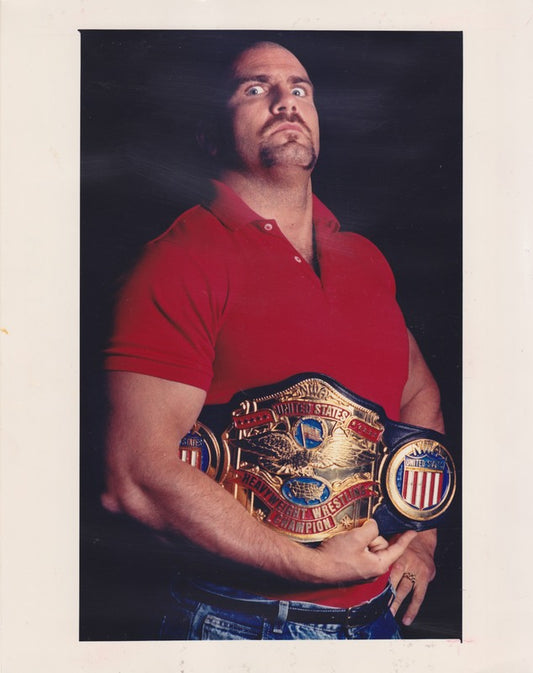 1987 NWA UNITED STATES CHAMPION Nikita Koloff Vintage 8x10 Color Promo Photo