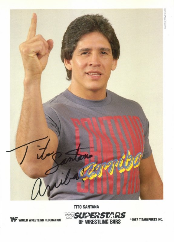 1987 Tito Santana Superstars of Wrestling Ice Cream Bars color PWcatalog
