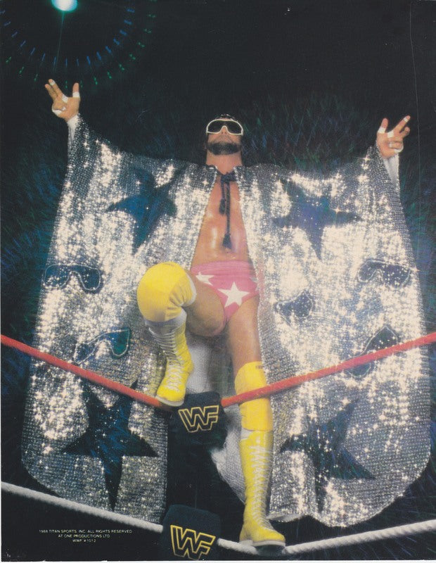 1988 Randy Savage WWF/At One Productions licensed color PW Catalog